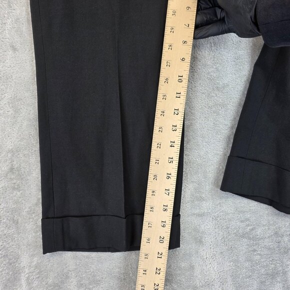 Michael Kors Pants Womens 8 Petite Black Cropped Trouser Dress Work Career - Picture 8 of 16